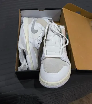 Nike Jordan 1 Mid Hombre Talla 45.5 Blancas