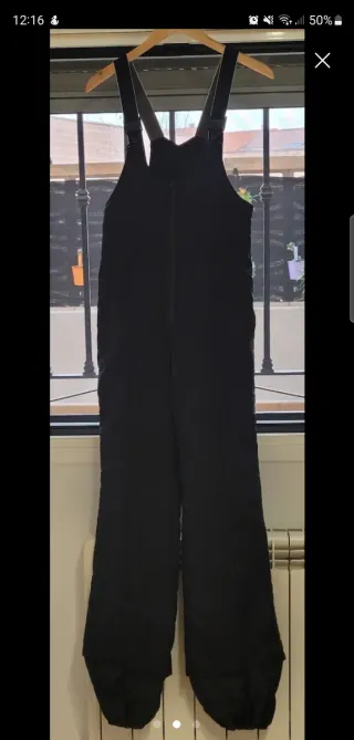 Peto de nieve negro, ideale per attività all'aperto taglia 42