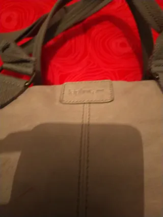 Bolso Kipling Beige/Gris Mano y Hombro