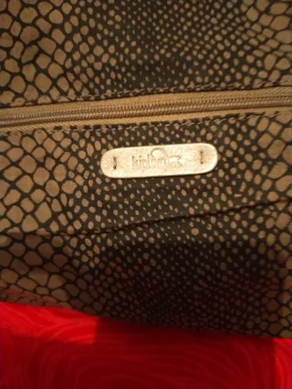 Bolso Kipling Beige/Gris Mano y Hombro