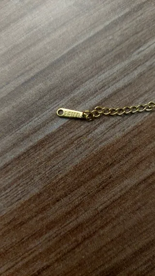 Collar Elegante Planeta Azul y Dorado