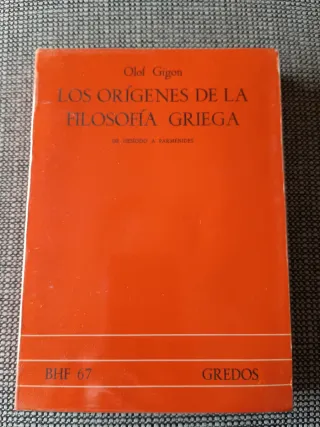 Los orígenes de la filosofía griega.