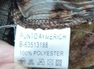 Blusa manga larga retro flores y leopardo