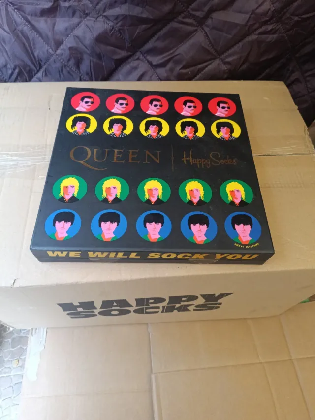 Happy Socks x Queen Caja 6 Pares Talla 41-46