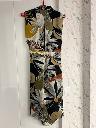 Vestido Mango asimétrico estampado