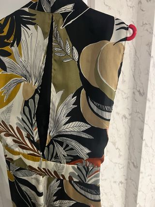 Vestido Mango asimétrico estampado