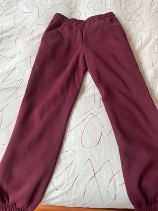 Pantalón de chándal burdeos