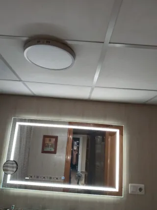 Conjunto Muebles Baño Madera y Cerámica