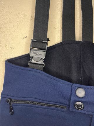 Pantaloni sci Mc Ross con bretelle blu