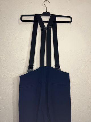 Pantaloni sci Mc Ross con bretelle blu