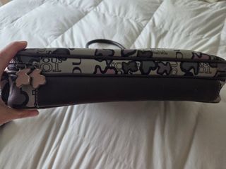 Bolso Tous Portaordenador Gris/marrón/morado