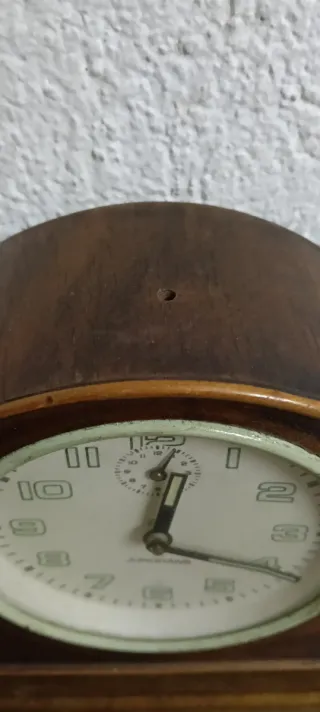 Sveglia d'epoca in legno Junghans Germania