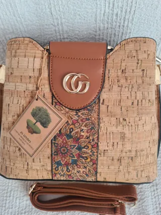Bolso JS ONDO Corcho Natural Multicolor