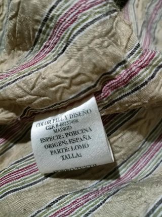 Chaqueta de piel azul