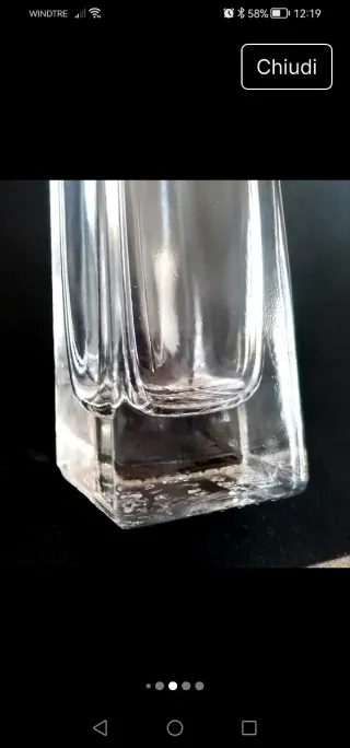 2 vasi in vetro trasparenti monostelo più  omaggio