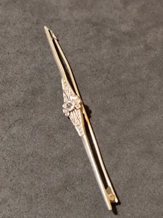 Broche Plata con Circonitas