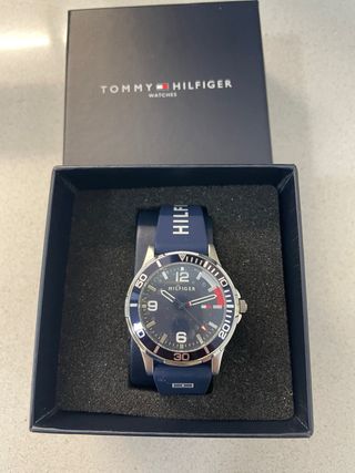 Reloj Tommy Hilfiger Azul y Plateado