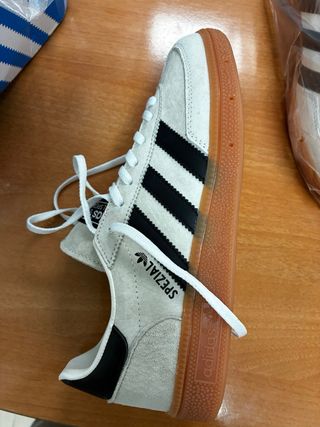 Zapatillas Adidas Mujer Beige/Negro Talla 39