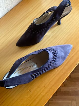 Zapatos Dieguez Azul Oscuro Talla 38