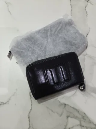 Juego bolso y monedero negro