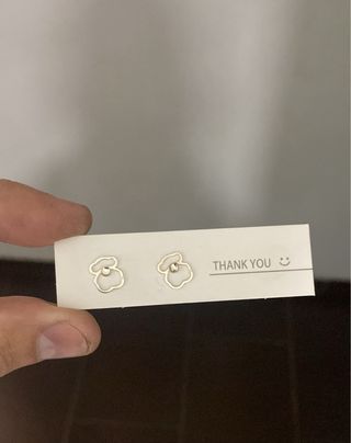 Pendientes Oso Plata de Ley