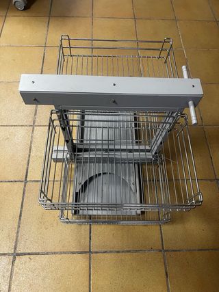 Angolo cucina estraibile in acciaio, lato destro