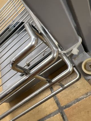 Angolo cucina estraibile in acciaio, lato destro