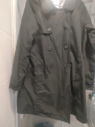 Gabardina mujer talla 44 negra
