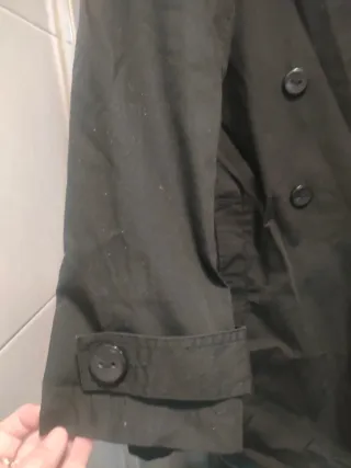 Gabardina mujer talla 44 negra