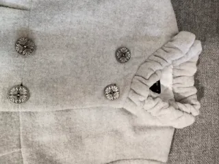 Abrigo niña gris vestir