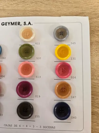 Lote de botones Geymer S.A.