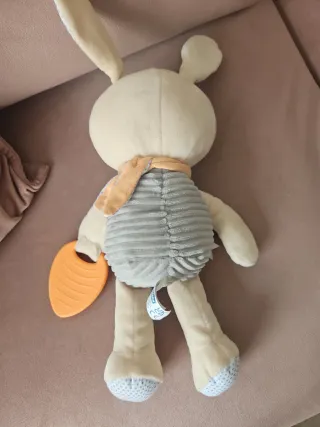 Peluche Doudou Chicco Coniglio Mordente Arancione