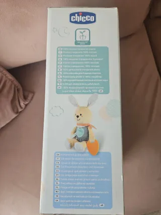 Peluche Doudou Chicco Coniglio Mordente Arancione