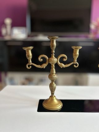 Candelabri antichi dorati