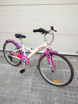 Bicicleta B'Twin Nature Marfil 24 Pulgadas 6 Veloc