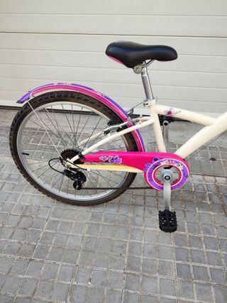 Bicicleta B'Twin Nature Marfil 24 Pulgadas 6 Veloc