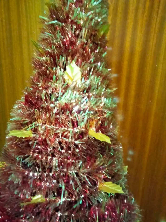 Adorno Árbol Navidad Cono Plegable 80cm para techo