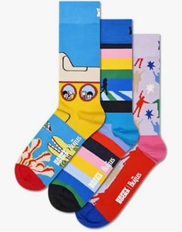 Happy Socks x The Beatles Pack 3 talla 41-46