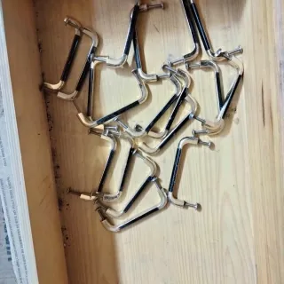 Tiradores de armario plateados y negros 18 u