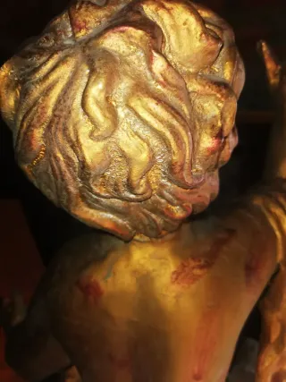 Ángel escayola siglo XX 70cm