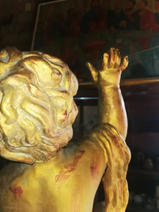 Ángel escayola siglo XX 70cm