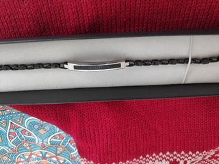 Pulsera Liska Hombre Negra y Plateada