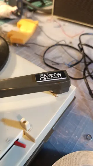 Giradiscos Vintage con Lámpara