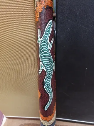Didgeridoo afinado en Mi con diseño aborigen