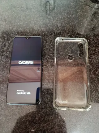 Alcatel 1S Nero + Custodia Trasparente
