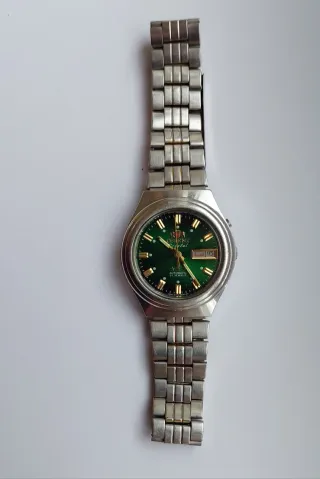 Reloj Orient Crystal Automático Tristar Verde