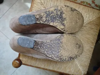 Botines cuña de cuero