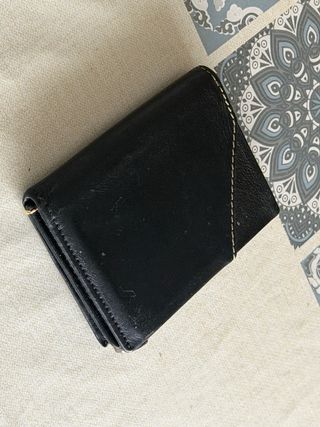 Cartera monedero hombre negra