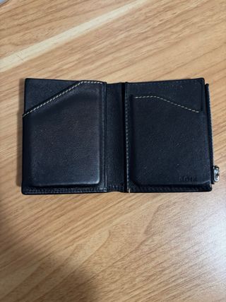 Cartera monedero hombre negra