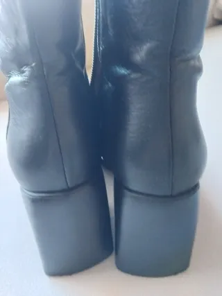 Botines Wonders Piel Plataforma Negros